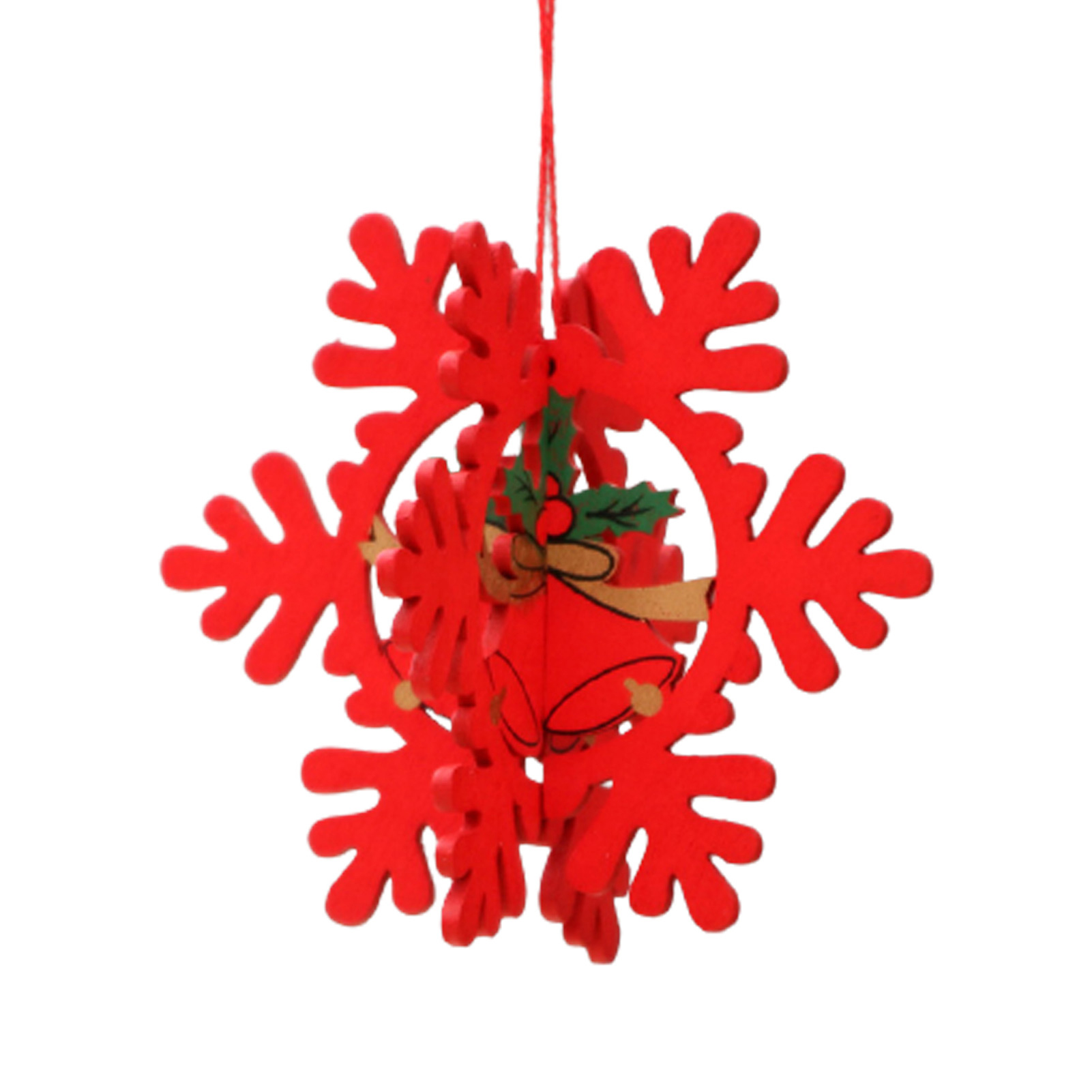 Christmas Tree Pendant Decorative Three-dimensional Tree Elk Craft Vintage Christmas Party Pendants Ornaments Home Decor. 