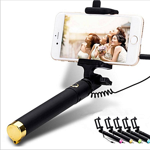 Luxury Extendable Folding Wired Selfi Self Selfie Stick Monopod - Main Image