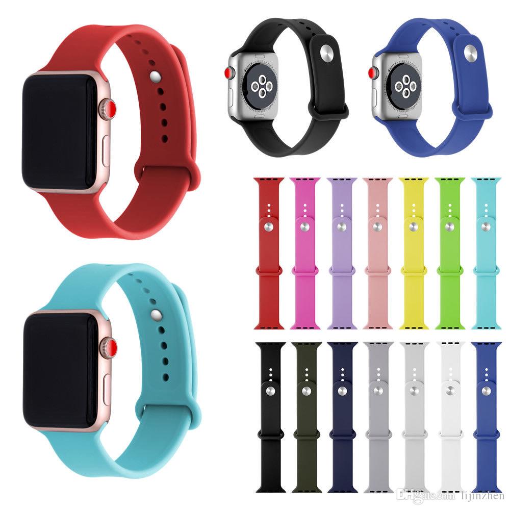 Sport Silicone I Watch Strap Band For Apple Watch Series 1/2/3/4/5/6 42mm 44mm Smart Watch W26 T55 T500 176859757 Styles_LK Online. 