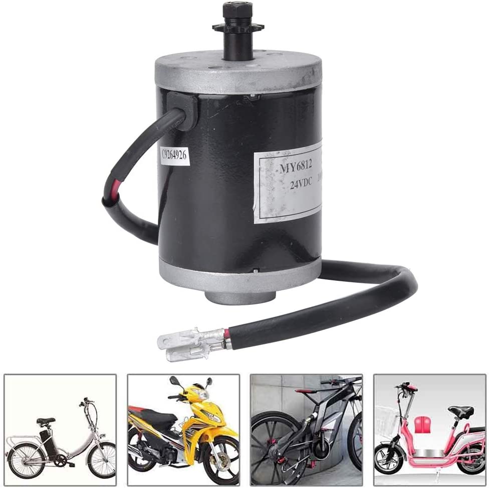 MY6812 Blade Sprocket Motor Electric Scooter 24V 100W High Speed Motor Electric Bike Motor with Sprocket Teeth, High Speed Small Brush Motor E Bike Accessories. 