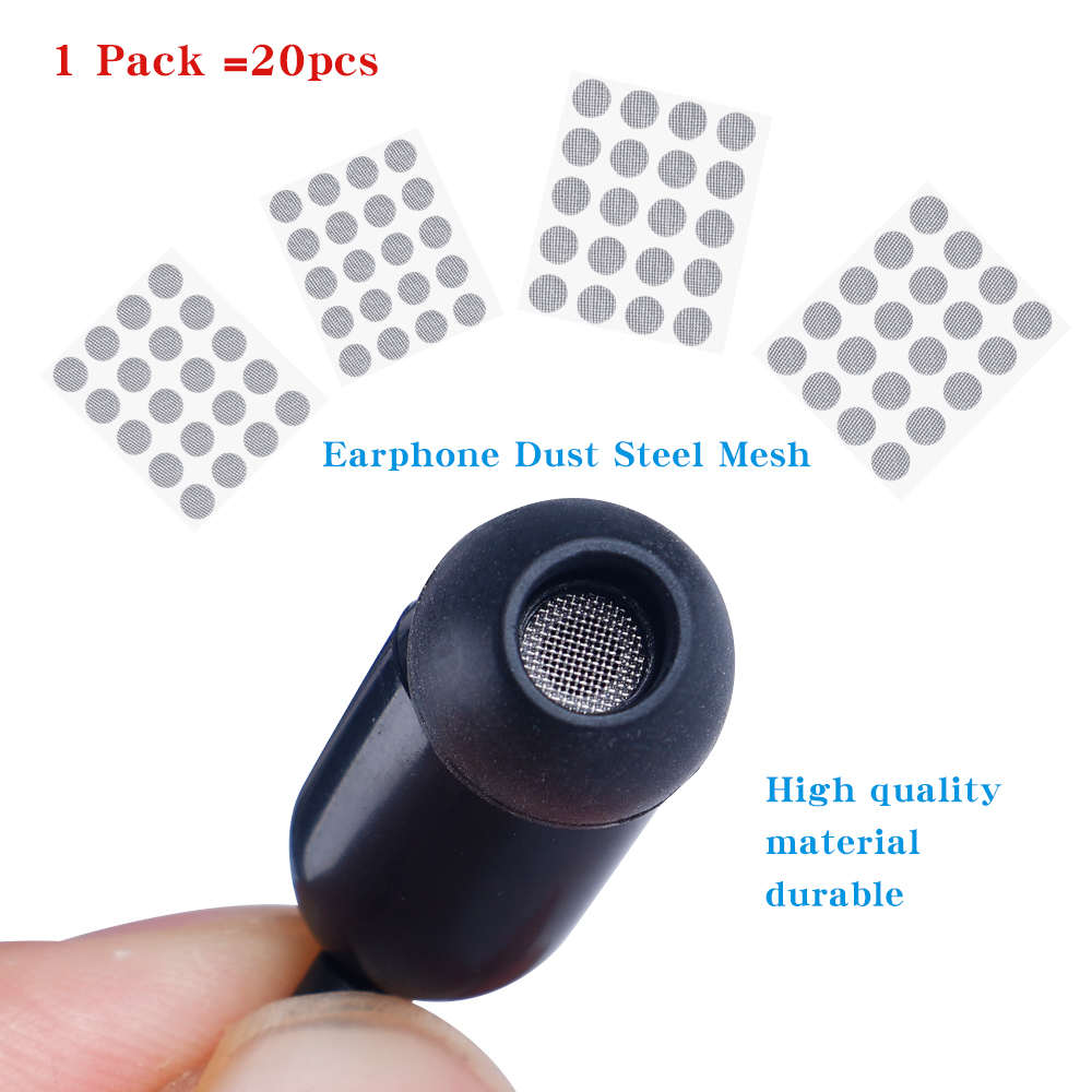 20PCS Earphone Dustrpoof Net 4mm 4.2mm 4.7mm 5mm In-Ear Headphones Parts Dust Self-adhesive Earbuds Shell Mesh. 