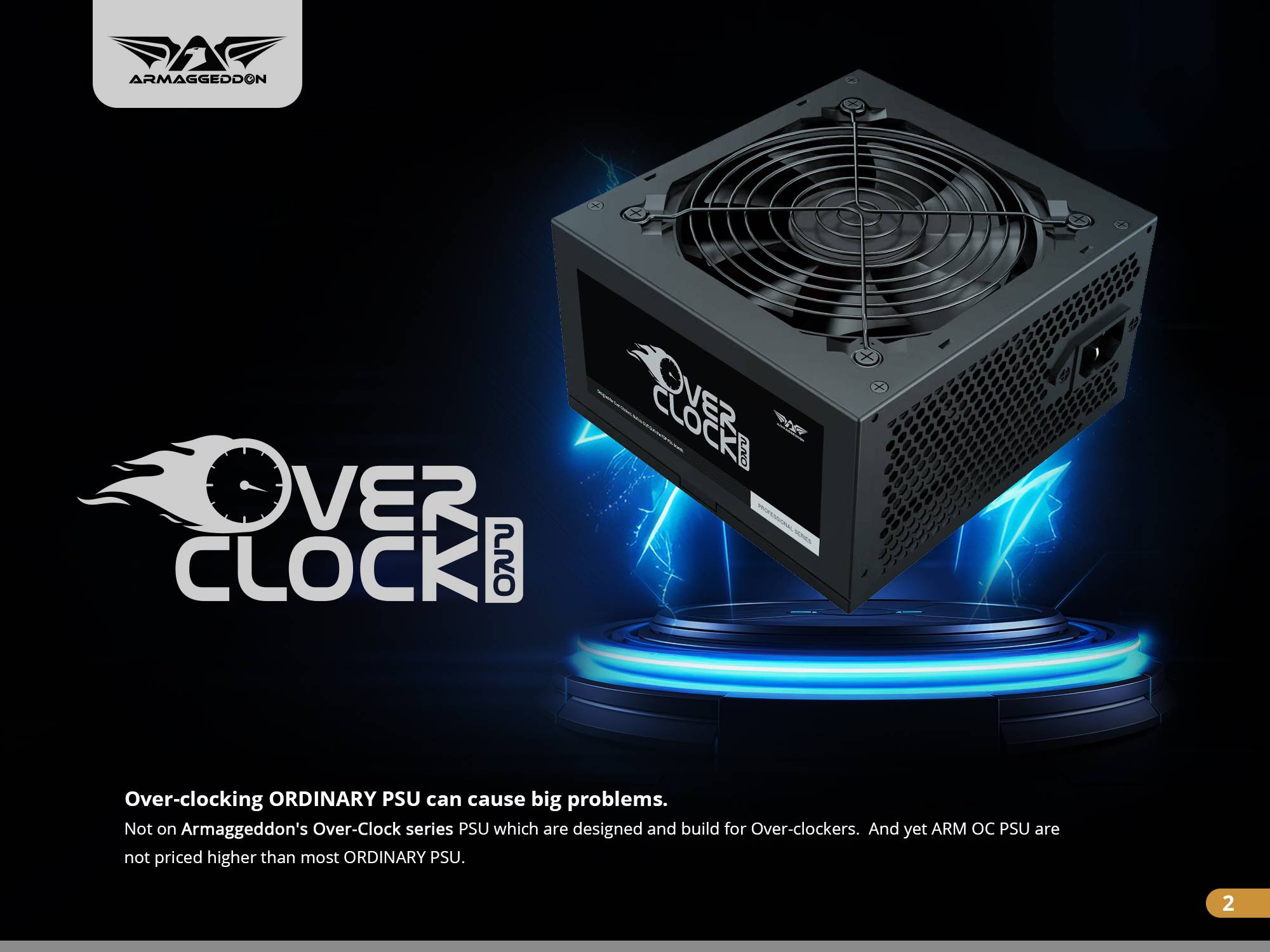 Armaggeddon Overclock Pro Ordinary Power Supply 550W. 