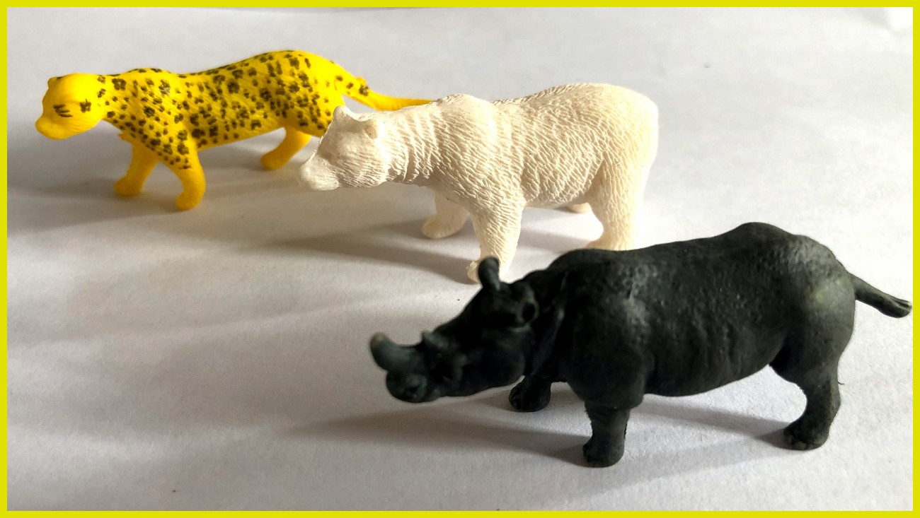 Royal's Animal Set 1: 666C Wild ANIMAL Toys Solid PVC Plastic Animal World small size nine Animals Set toys. 