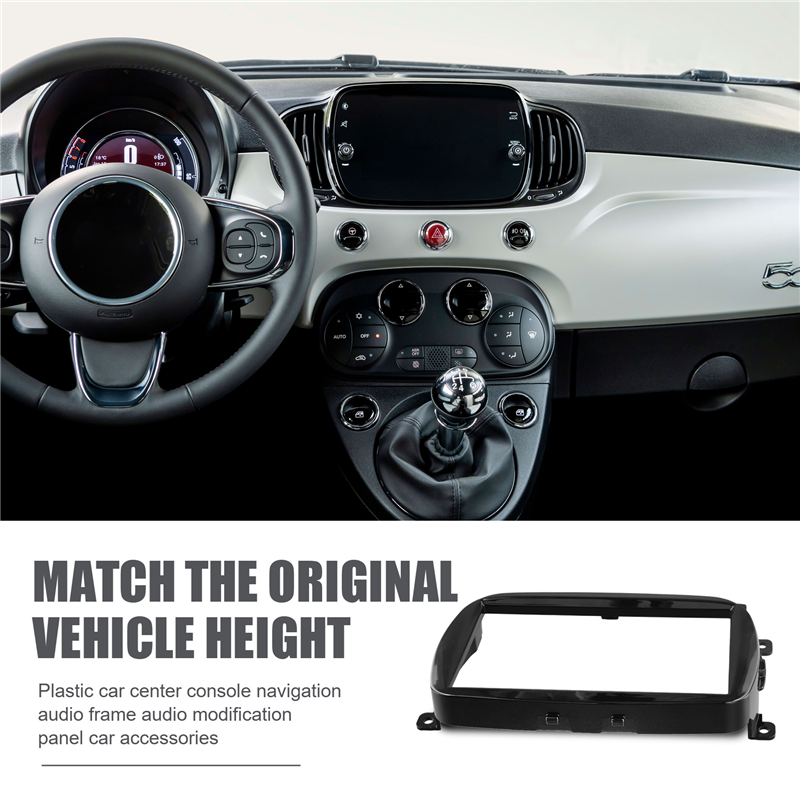 SRIWEN Car Radio Fascias Frame for 500 2015 Android Big Screen Kit Fascia Frame 2din Car Dvd Frame. 