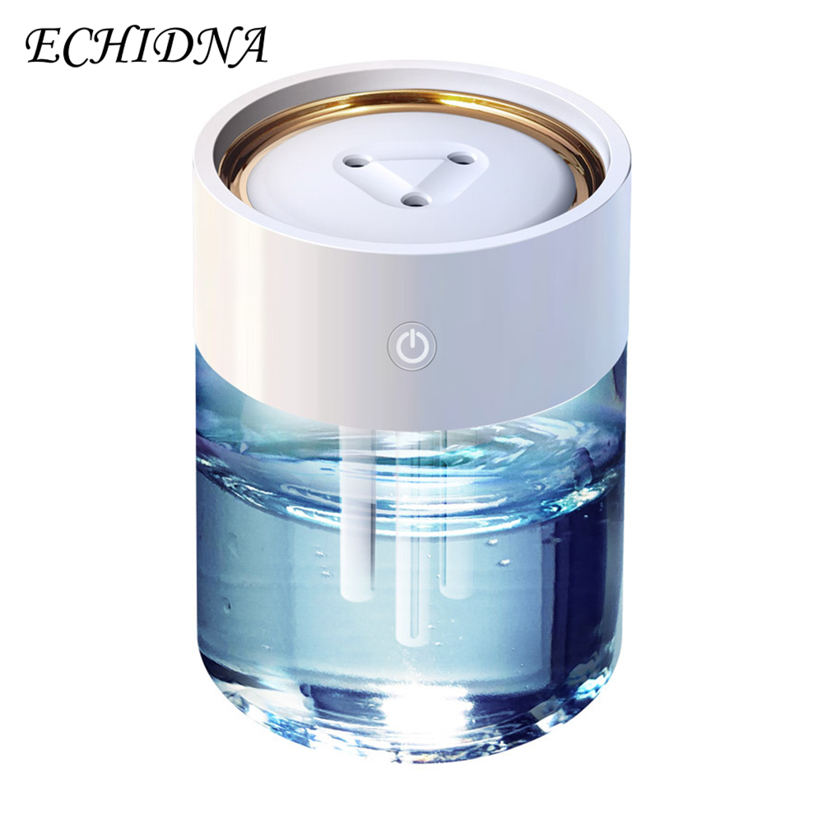 2L Cool Mist Humidifier Powerful Large Capacity White Three Holes Design Portable Humidifier for Living Room
