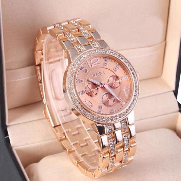 geneva rose gold watch