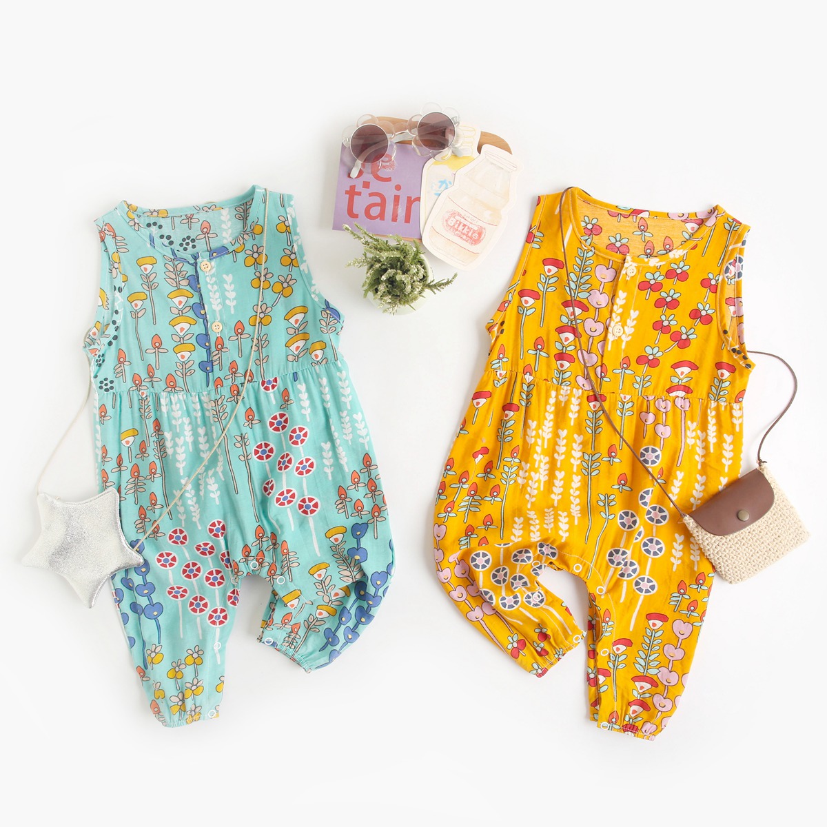 Baby girl 2024 rompers summer