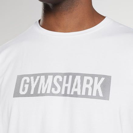 Gymshark DriFit Sports T shirt for men - White. 