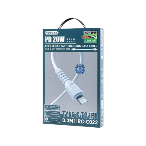 Remax RC-C022 PD 20W Type-C to Lightning Charging Data Cable 4 2ae9957c51e1637a7eba1a994f43e084