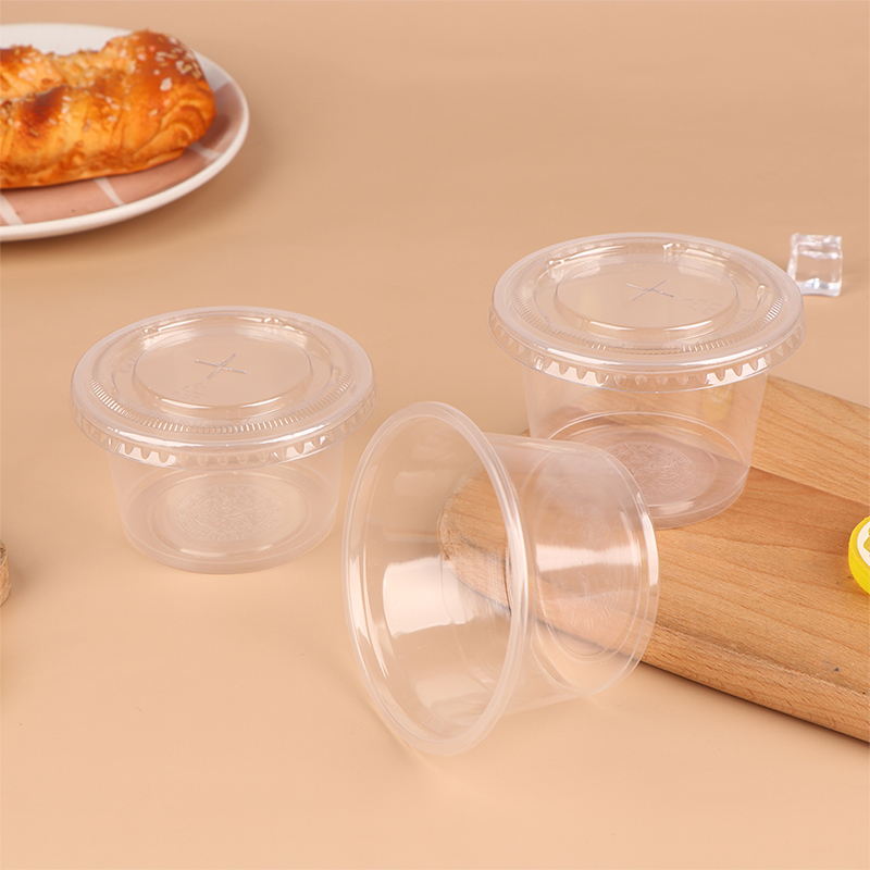 50Pcs 250/300ML Pudding Cups With Lids Plastic Boxes Ice-Cream Dessert Cups Dounp. 