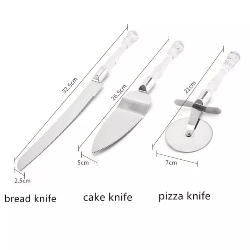 3 pcs/ 1 Set Pizza Cutters Pizza Tools Pizza Stainless Steel Transfer