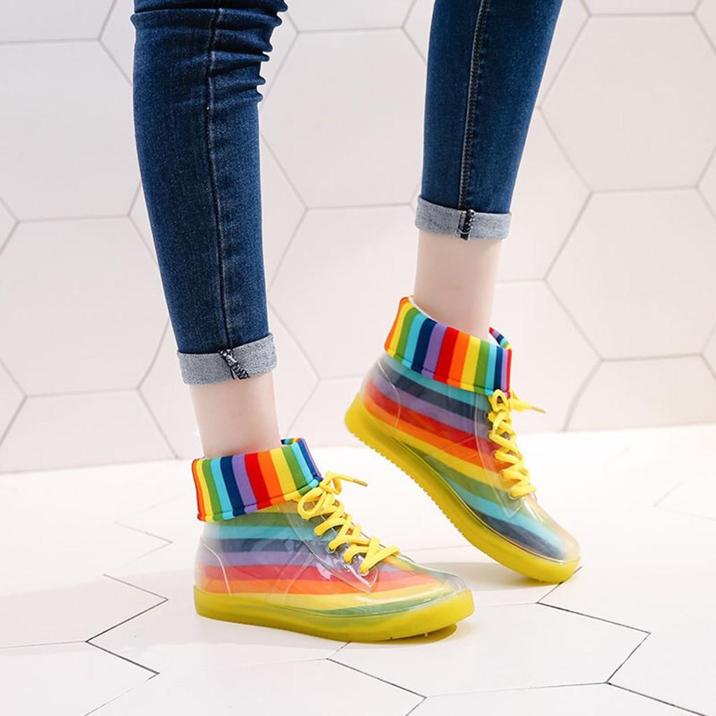 ladies rainbow shoes