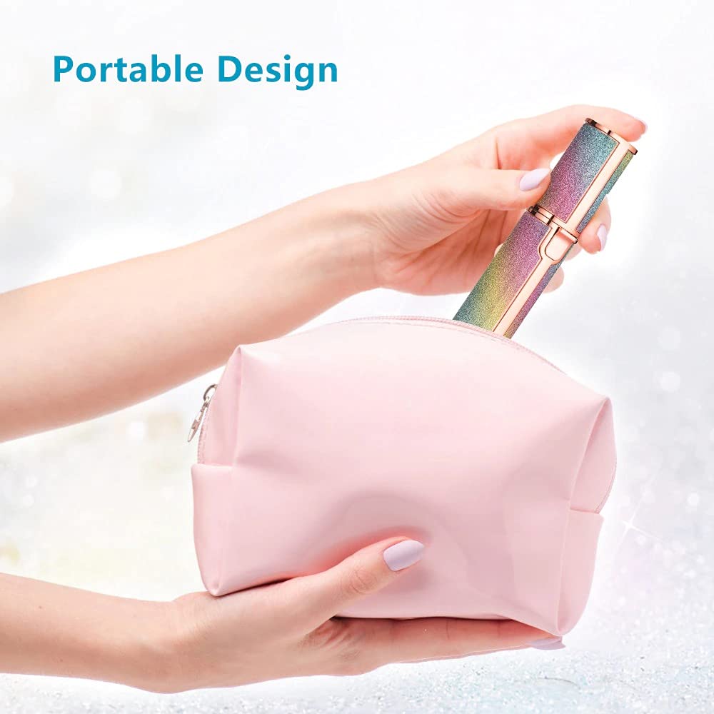 Women's Face Hair Remover Epilator for women Machine for Upper Lip, Chin, Eyebrow SUNSHREE - Rose Gold. 