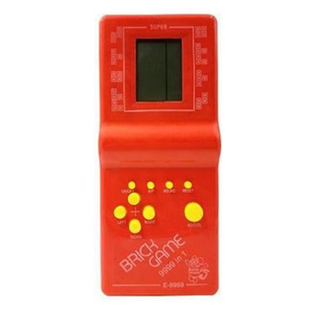 qp Large Screen Brick Game Console Building Block Game Racing/Tank Game Built-in 23 Classic Games Nostalgic Puzzle. 