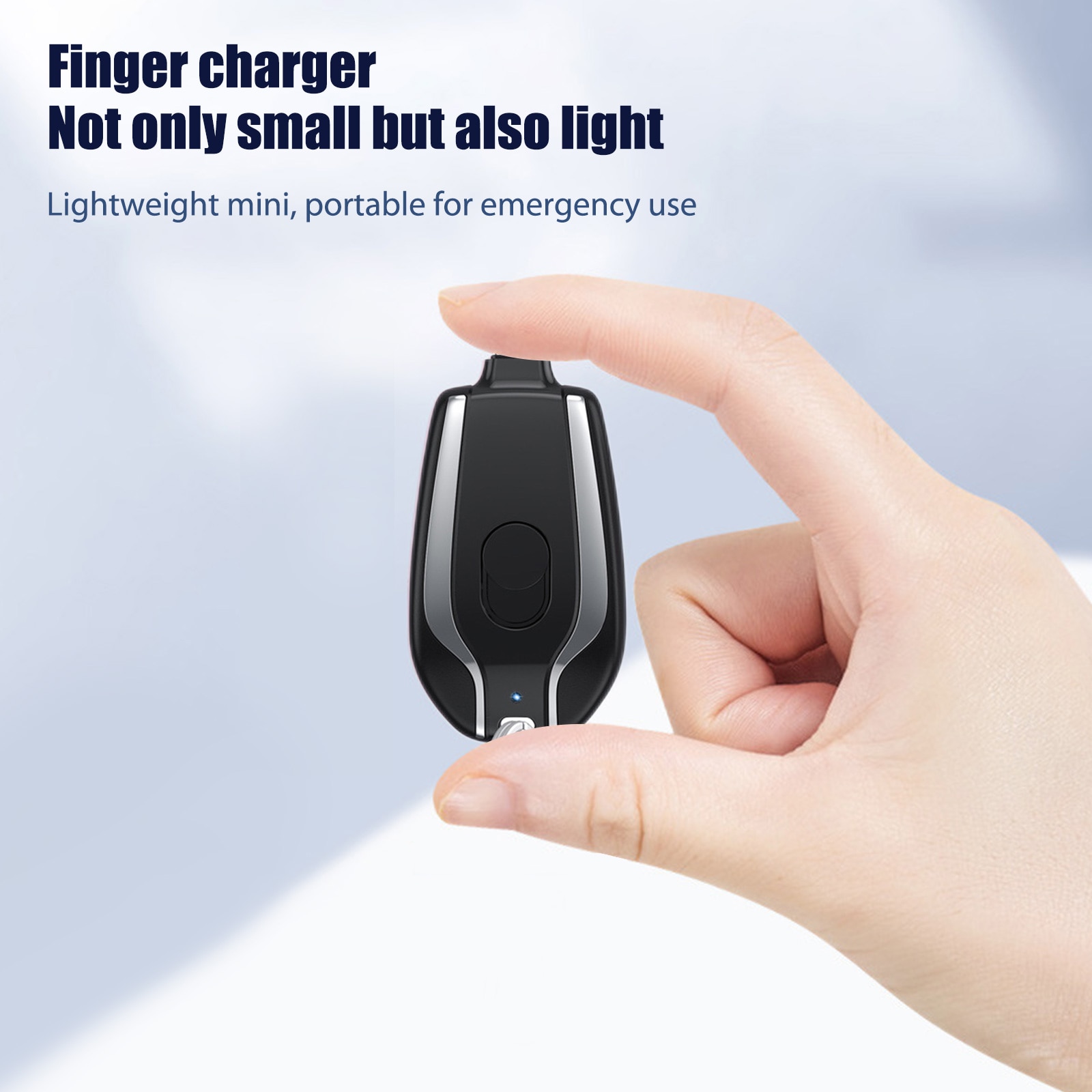1500mah Mini Portable Keychain Phone Charger Emergency Power Banks Retractable Plug Power Fast Charging For iPhone 12/12Pro/Max. 