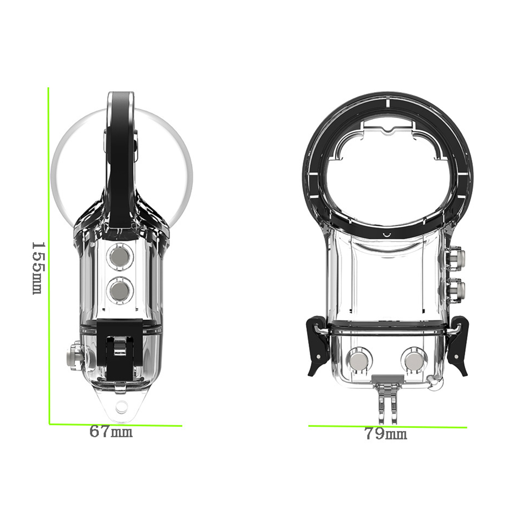 Waterproof Housing Case for Insta 360 X3,Underwater Dive Protective Shell Aciton Camera Accessories. 