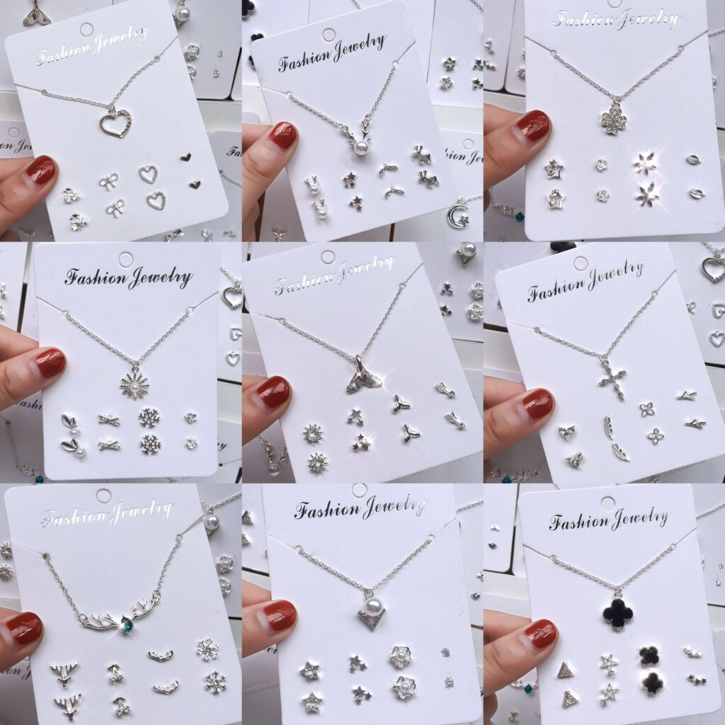 READY STOCK EAR RING SUBANG EARRING DESIGN COLOUR NECKLACE RANTAI LEHER