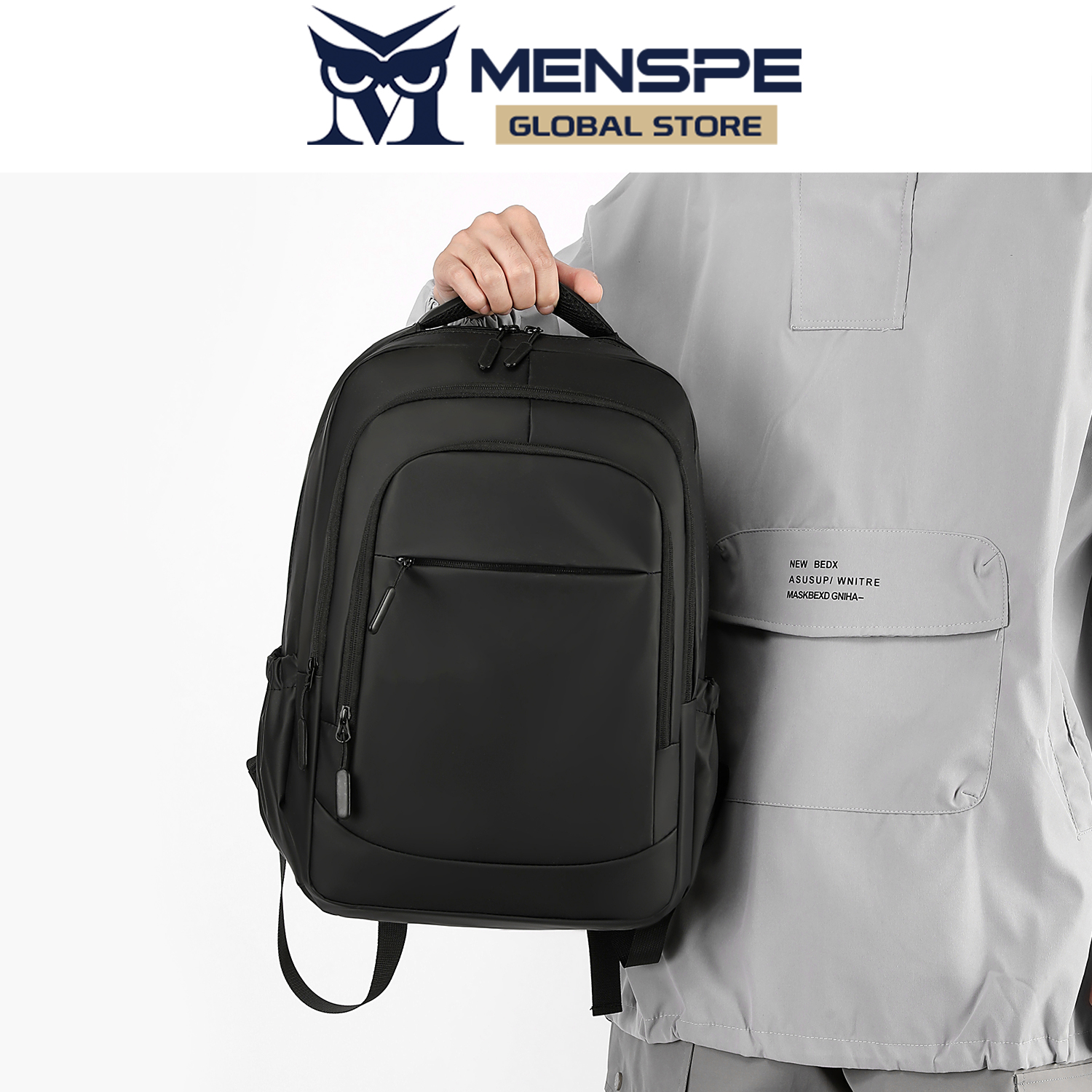 MENSPE Men Backpack Laptop Backpack Business Travel Bag Casual Simple Backpack Waterproof Backpack College Fashion Backpack Large Capacity Shoulder Bag Leisure School Bag For Travel Study Business. 