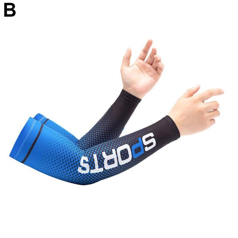 【KuaKe Mall】（Order message size）Long Gloves UV Protection Hand Protector Cover Arm Sleeves Ice Silk Sunscreen Sleeves Outdoor Arm Cool Cycling. 