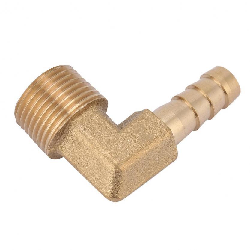 2pc/set G3/8 Male Thread Brass Elbow Hose Ba Coupling Connector Joint Adapter Fitting Quick. 