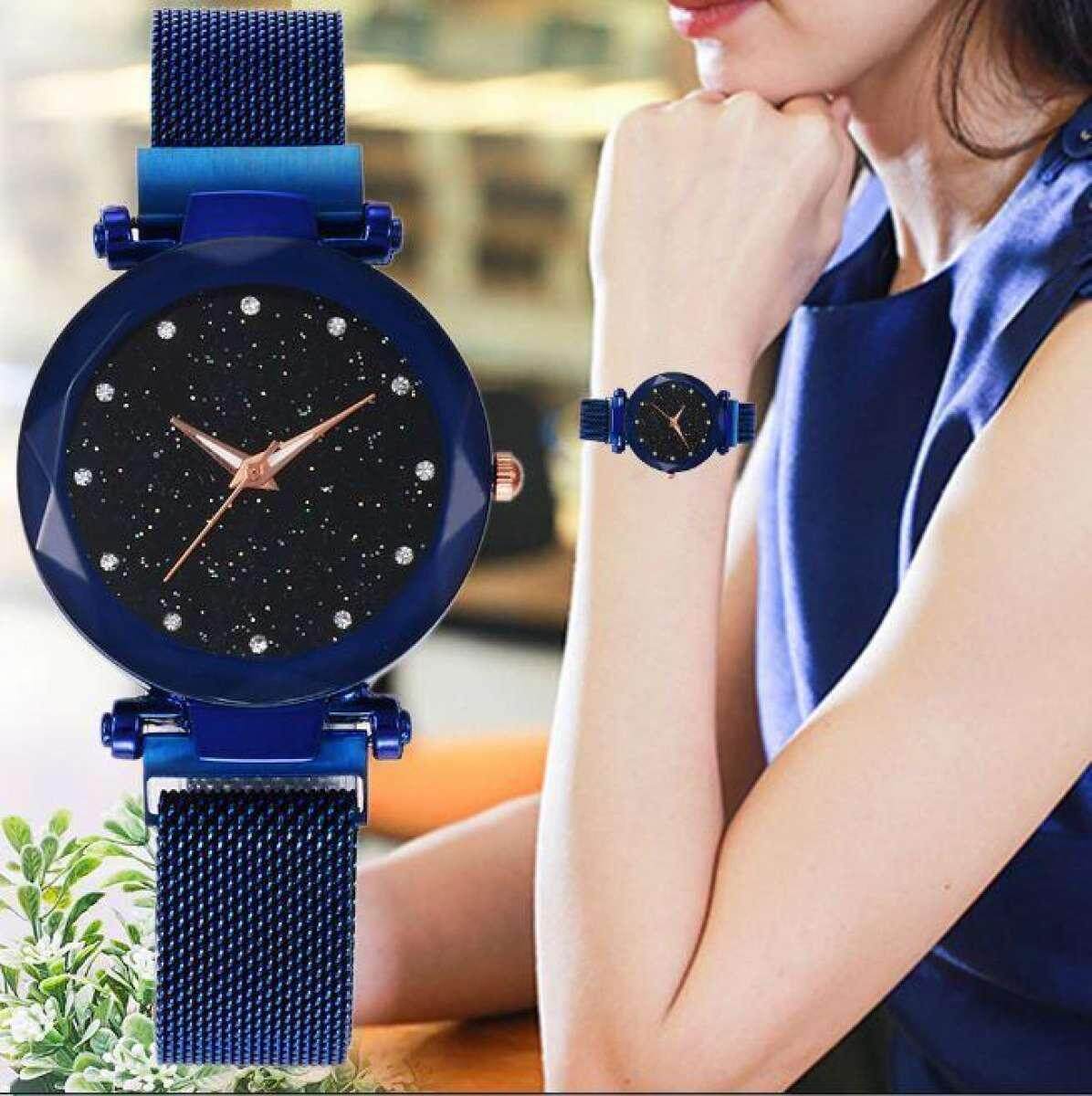 Black Rosegold Ladies Girls Magnet Watch