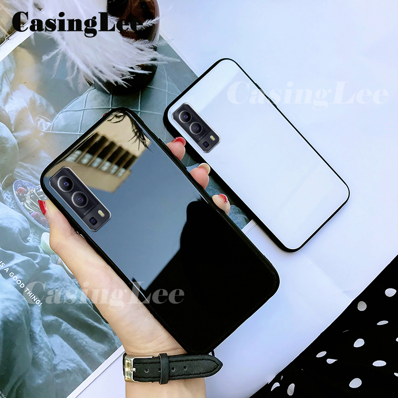 Casinglee For VIVO Y72 5G case Glass silicon Full Protection Tempered Glass Back cover for VIVO Y72 5G Phone cases For girls and Boys. 