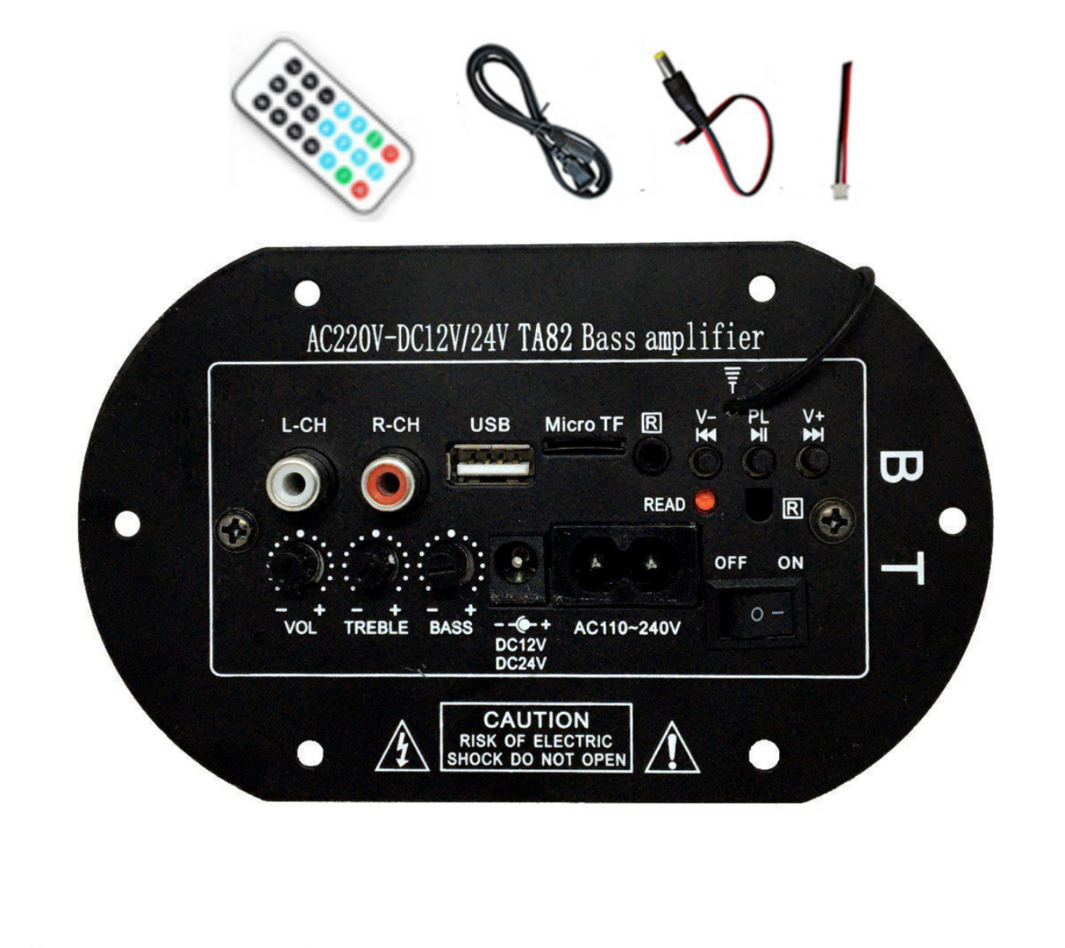 DC 12V 24V 35W HiFi Audio Bass Subwoofer Stereo Power Amplifier Board