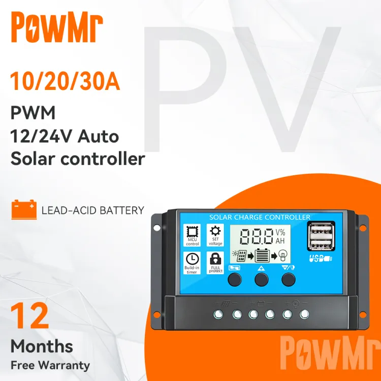 10A 20A 30A PWM Solar Charge Controller 12V/24V Solar Regulator