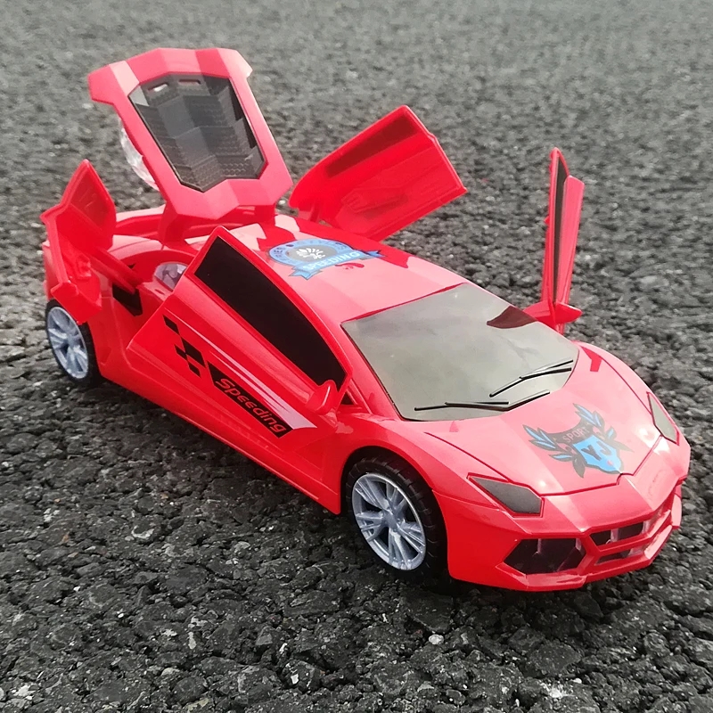 3 D Super Car Toy – Car Toy for Kids with 360 Degree Rotation & Door Opening | Sound & Light Toys for Kids Boys & Girls. 