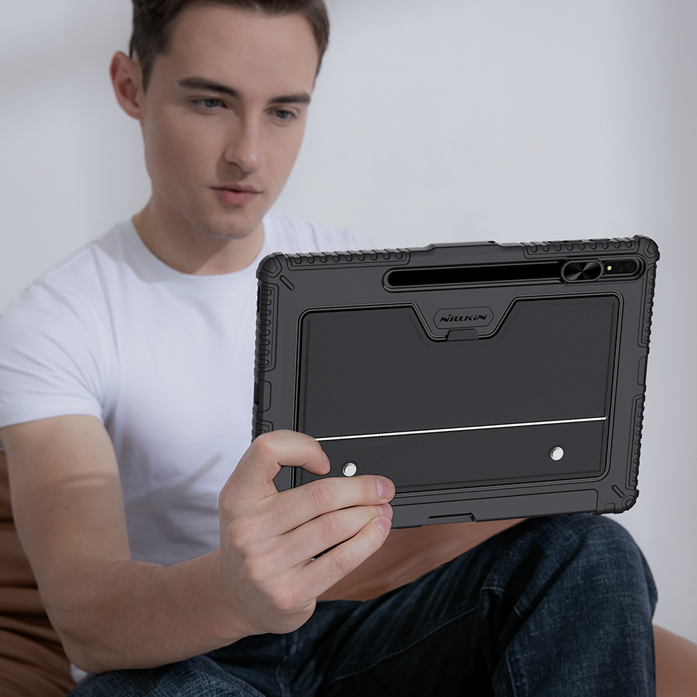 NILLKIN For For Samsung Galaxy Tab S8+ / S7+ / S7 FE Case Keyboard Case for Samsung Galaxy Tab S8+ / S7+ / S7 FE Touch Pad with Pencil Case. 