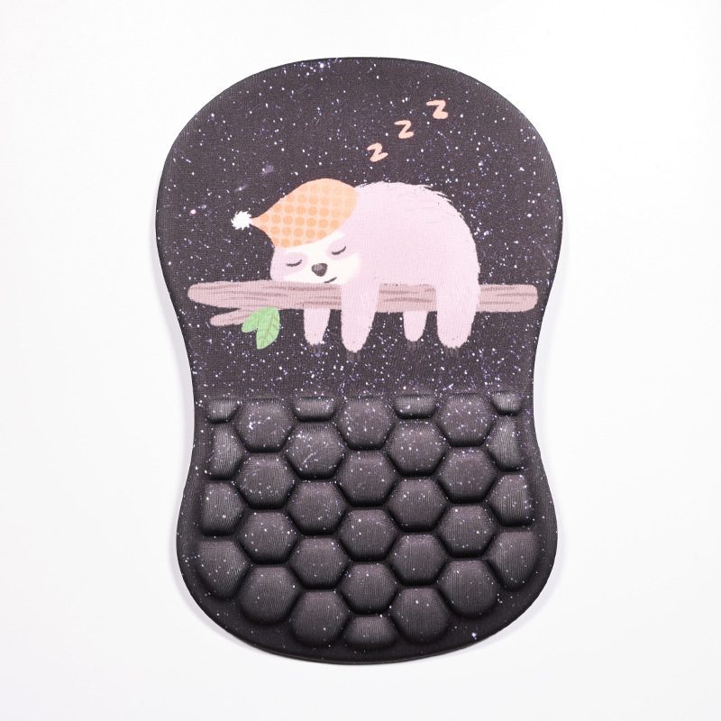 Guangzhou Large New Wrister Protective Mouse Pad Black Stain-Resistant Non-Slip Small Hand Pillow Soft Three-Dimensional Wrist Mat. 