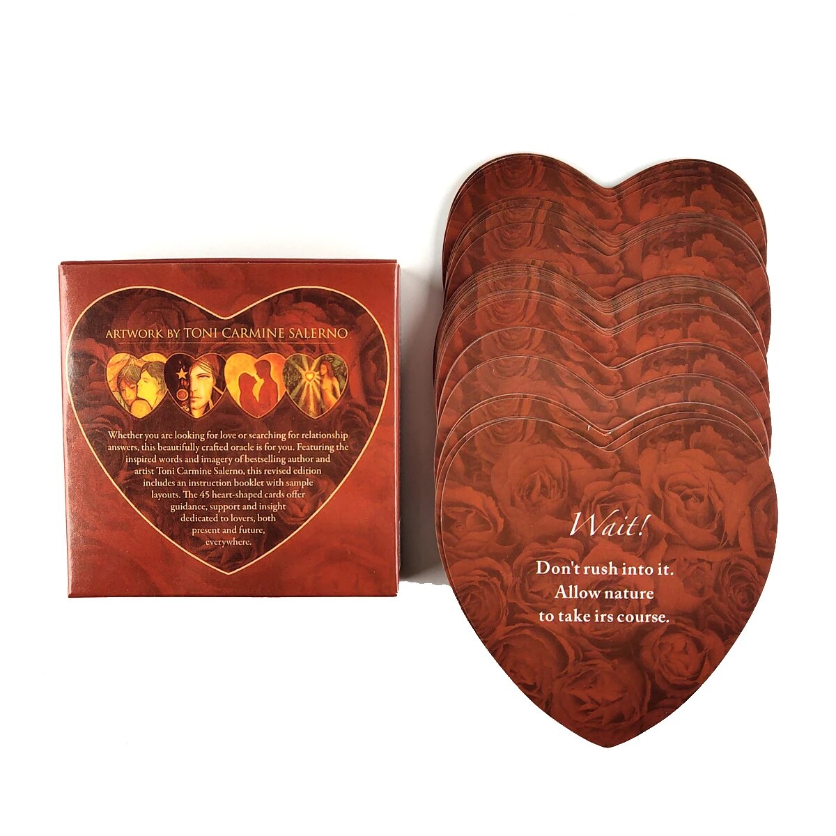 【Serendipity party】Lovers Oracle: Heart-Shaped Fortune Telling Cards Full For Guidance Fate Tarot Board Games Friends Party. 