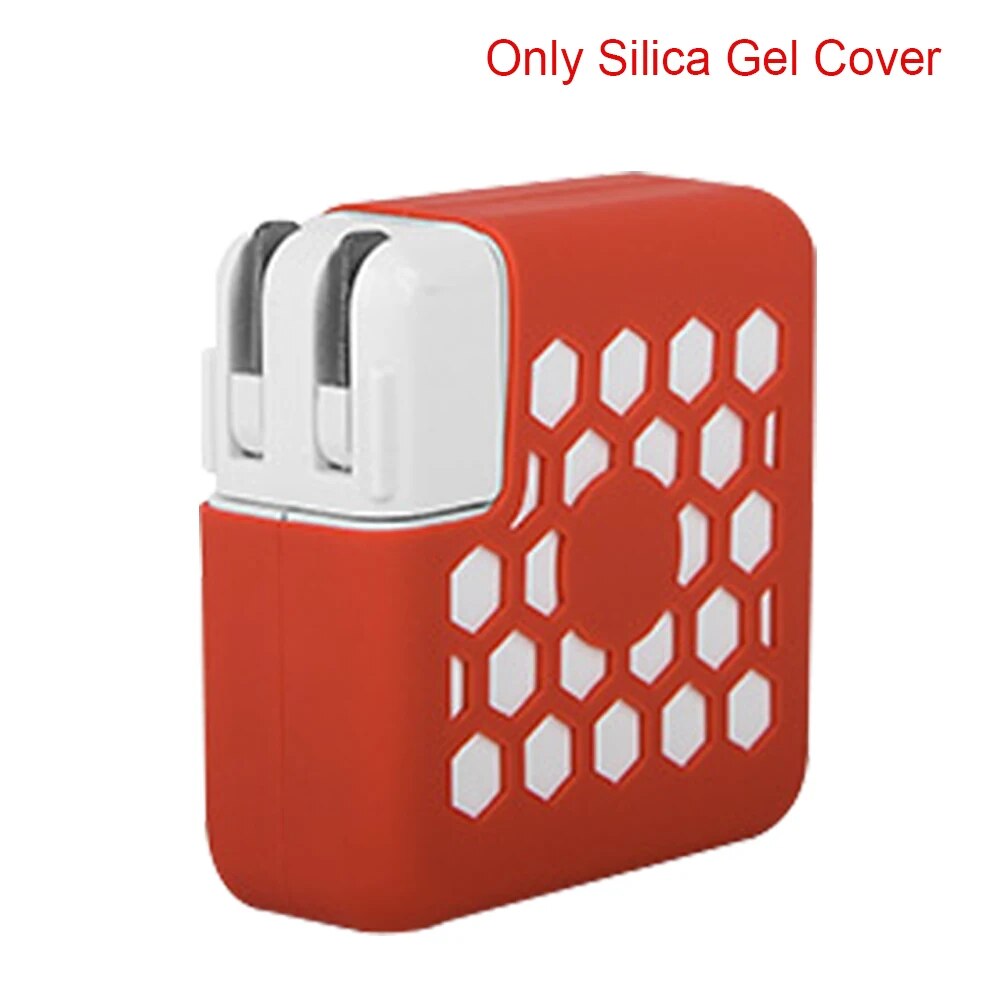 【TianYu Mall】Portable Silicone Easy Apply Cover Power Use Resistant Soft Lightweight Case For Macbook Charger. 