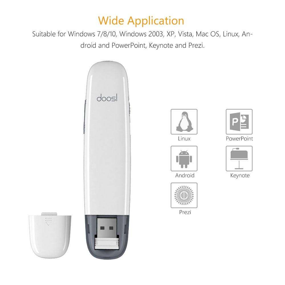 Doosl Rechargeable 2.4GHz Wireless Presenter. 