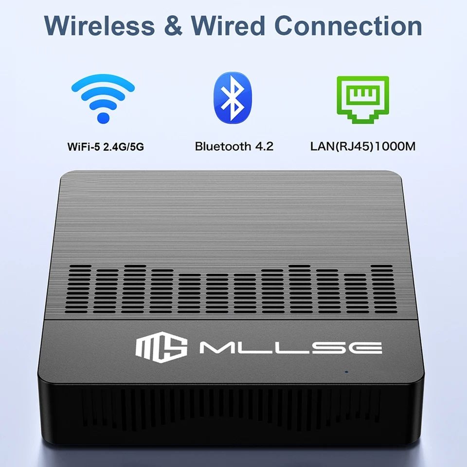 ミニPC MLLSE PC M2 Air Intel Gemini Lake N4000 MLLSE Mini PC M2 Air Intel Gemini Lake N4000 Windows 11 6GB RAM