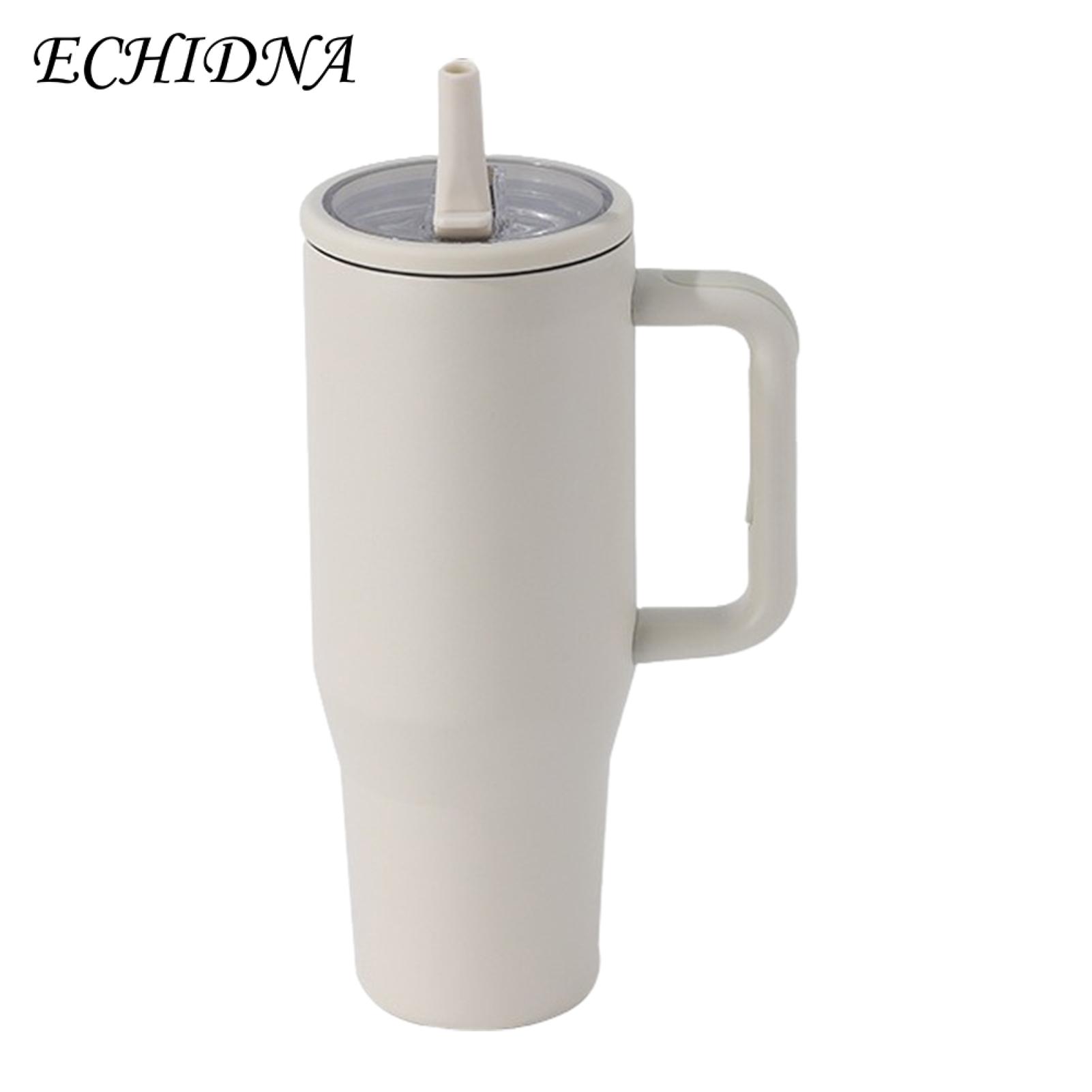 Stainless Steel Thermal Cup 40 Oz Stainless Steel Tumbler with Flip Straw Insulated Travel Mug for Home Office Car Leakproof Portable Cup with Handle Buyers' Favorite Insulated Drinking Flask