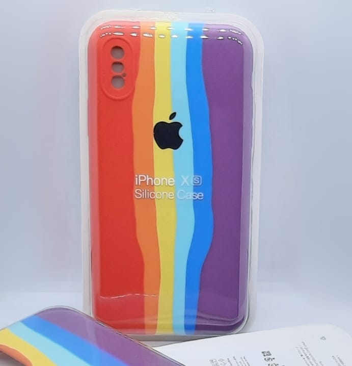 Rainbow Silicone Phone Case for iPhone 13 Soft TPU Rainbow Silicon Case Origina l Silicon Back Cover  iPhone 13 Back Cover. 