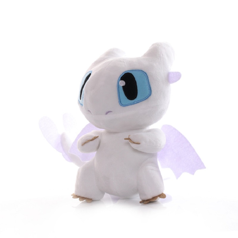 22CM Dreamworks Anime How to Train Your Dragon Plush Doll Light Fury Toothless Night Soft Stuffed Toys for Children Gifts. 