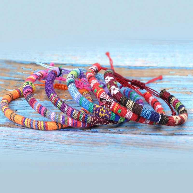 String Handmade Braided Unisex Rope Friendship Bracelets Woven