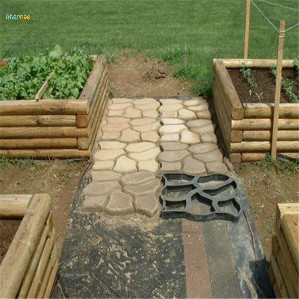 Pavement maker Driveway Walk Pavement Patio Lawn Concrete Stepping Mould 35x35x3.6cm. 
