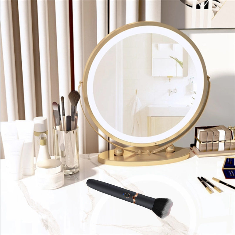 Cosmetics Makeup Blending Brush with 10 Vibration Frequencies for Quick Makeup Electric Makeup Puff Applicator. 