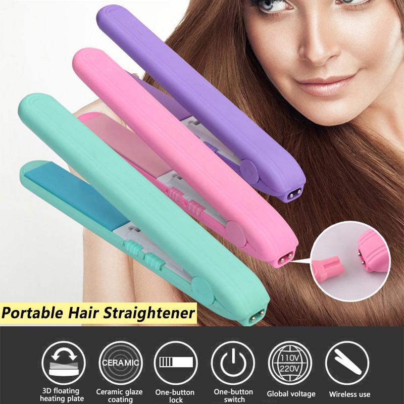 Professional Mini Travel Hair Straightener Flat Iron Perm Splint Hair Tools Curler Flat Iron Perm 40W / 110 ~ 230 V. 