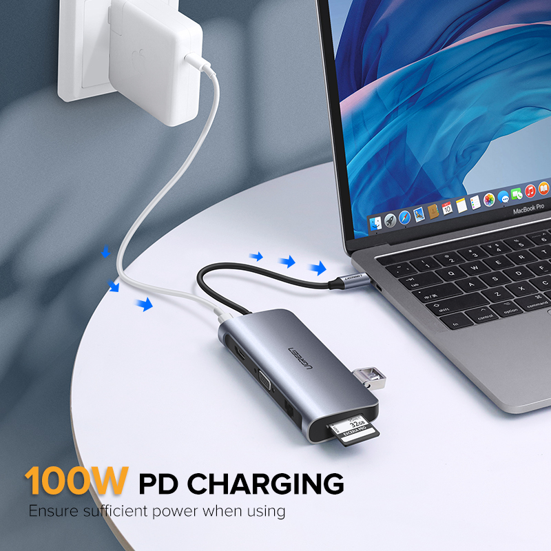 UGREEN USB C HUB HDMI Adapter All in 1 Hub USB C to USB 3.0 Dock Converter for MacBook Pro 2020/2019/2018,Macbook Air 2020/2019/2018, iPad Pro 2021 M1, 2020,2018, Samsung S20,S21,Huawei Mate 40,30,20, Huawei P40/P30/P20. 