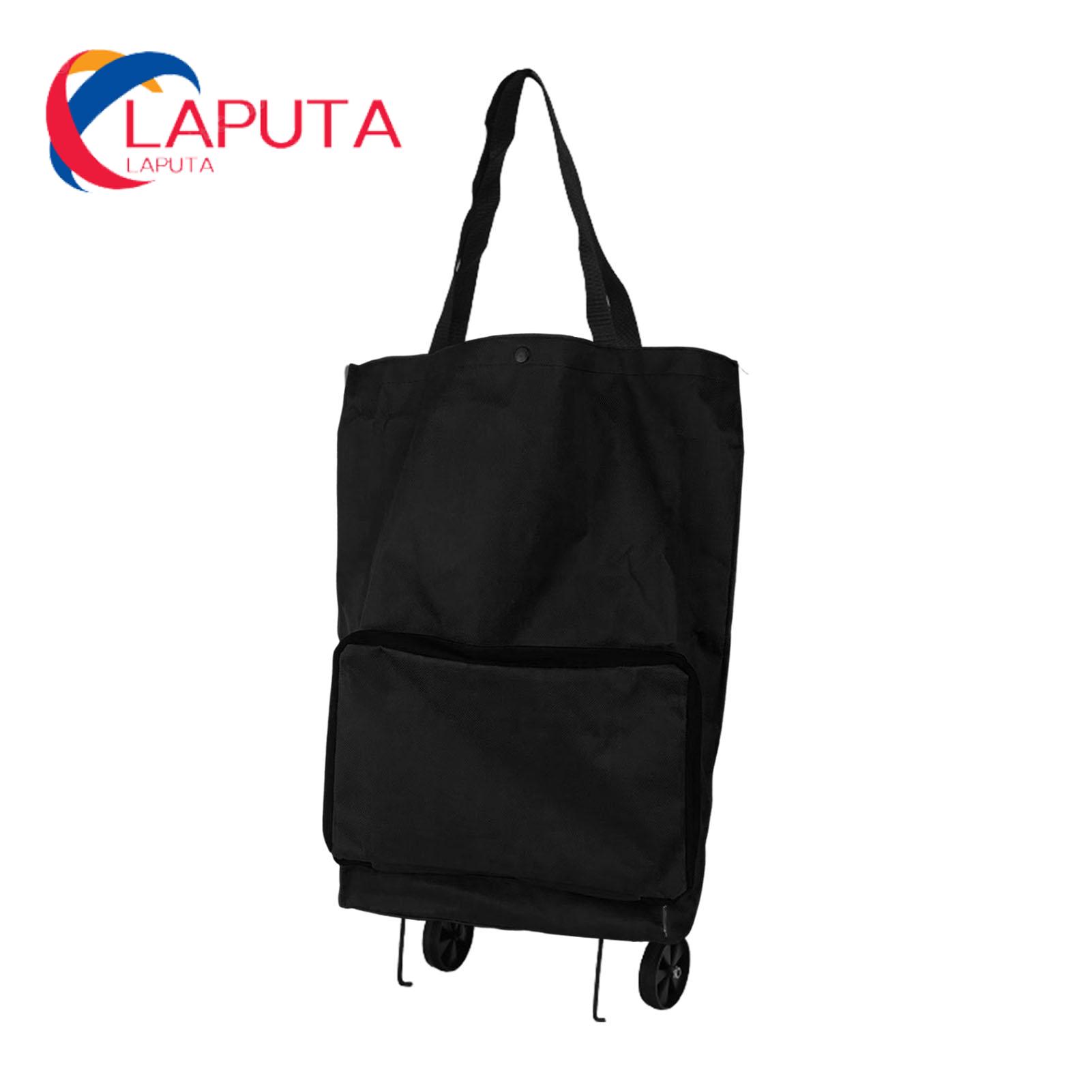 Eco-friendly Shopping Cart Large Capacity Foldable Shopping Cart Trolley Bag with Wheels Waterproof Portable Hand-pulling Grocery Bag. 