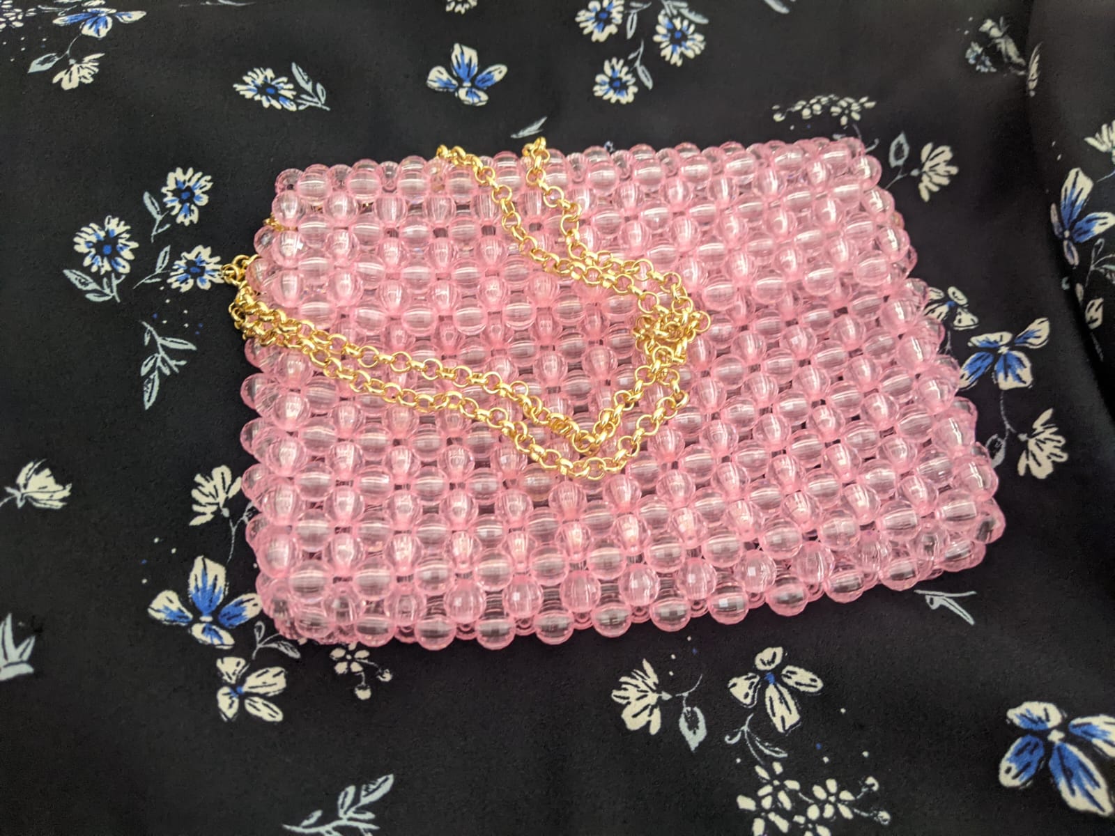 Crystal bead bag, Bead shoulder bag, Women Bead bag, Bead Bag, Pink Bead bag, Women handbags, Bead Bag Vintage, Love gift. 