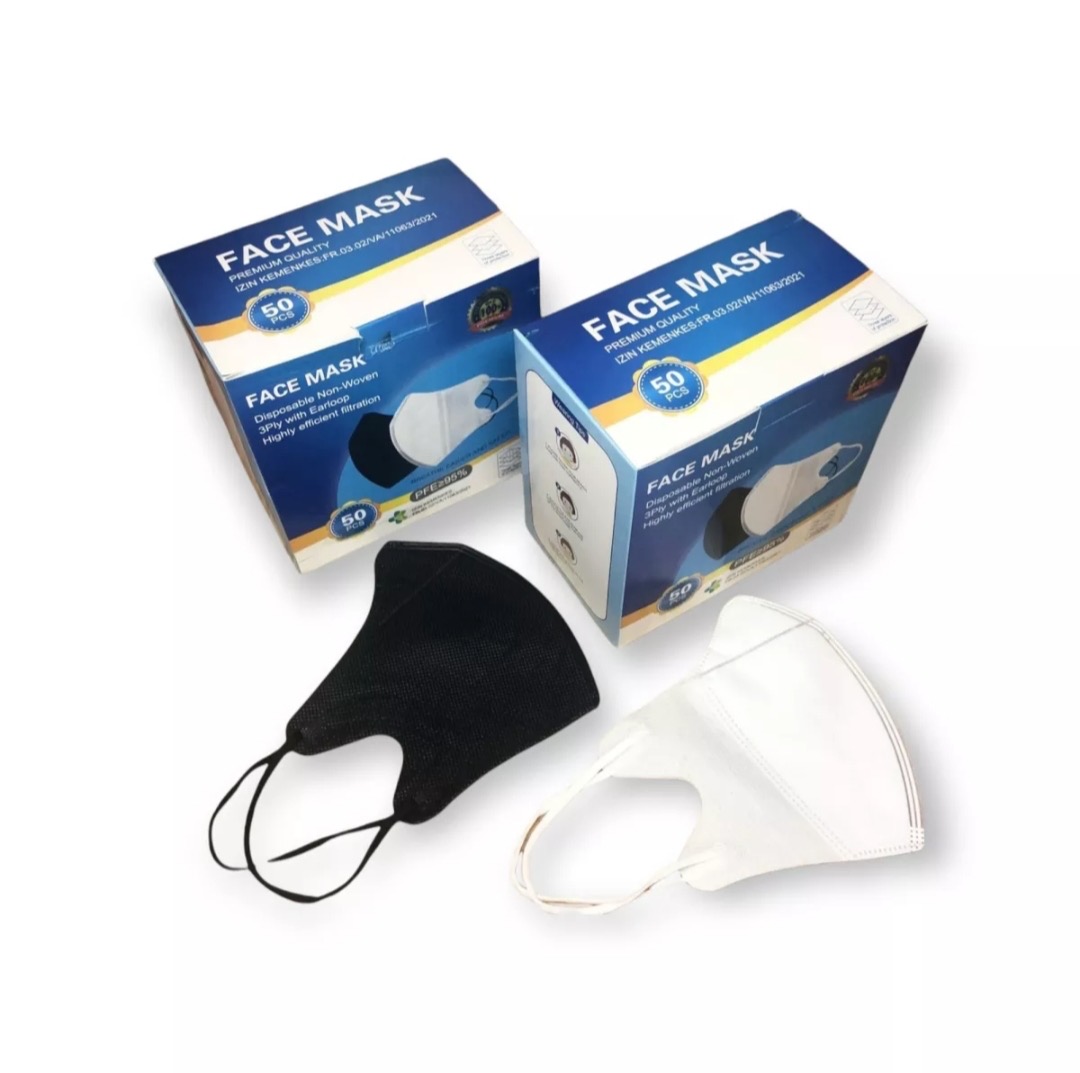 Duckbill Face Mask 3 Layers Disposable Earloop Unisex (50PCS)