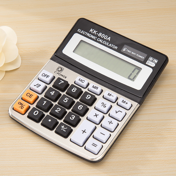 KK-800A 12-Digit Calculator Business Accounting Electronic Calculator Computer Classic Office Electronic Calculator Hs725L. 