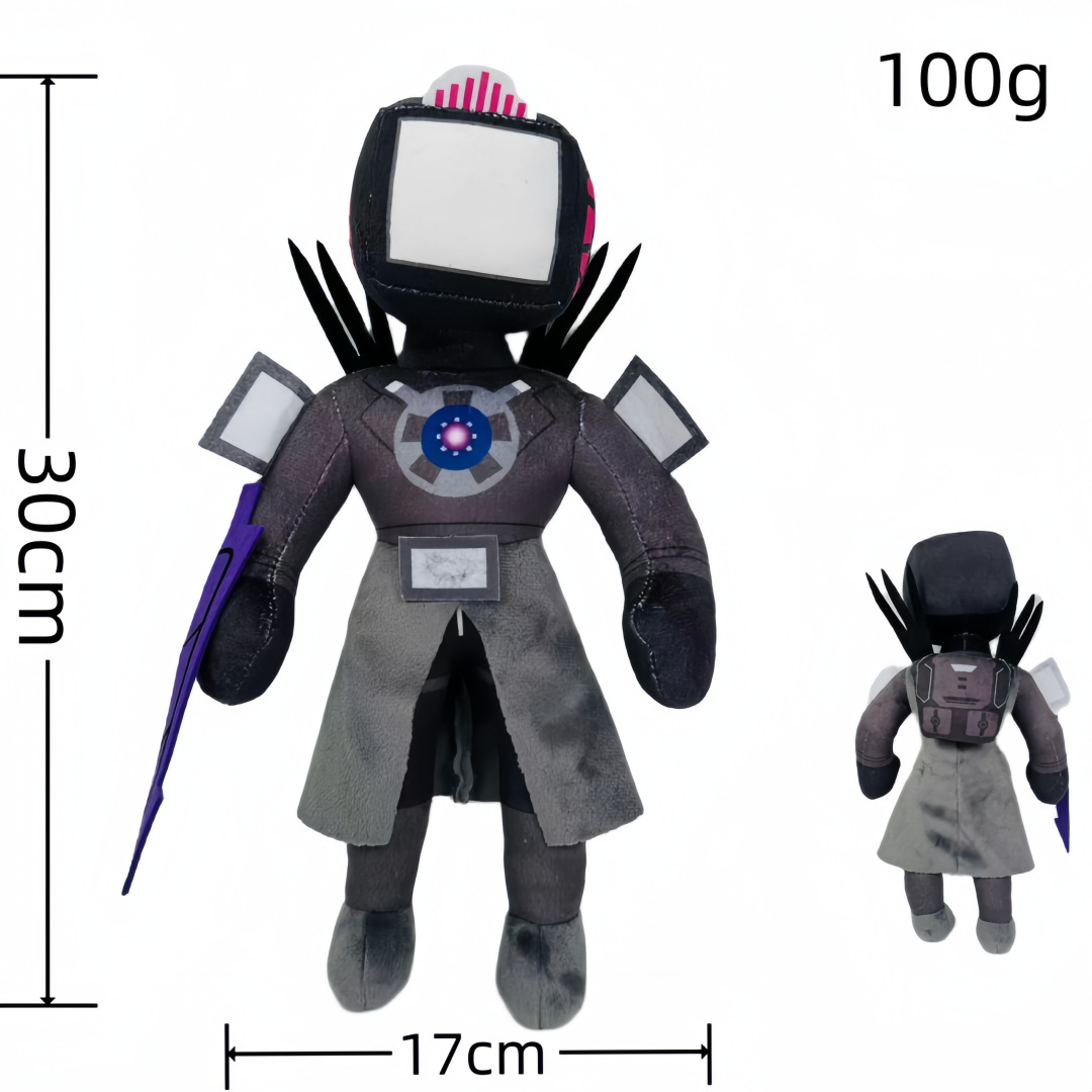 Newest Skibidi Toilet Clockman Titan TV Man Speakerman Plush Toys Horror Game Cartoon Stuffed Doll Kids Birthday Christmas Gifts. 