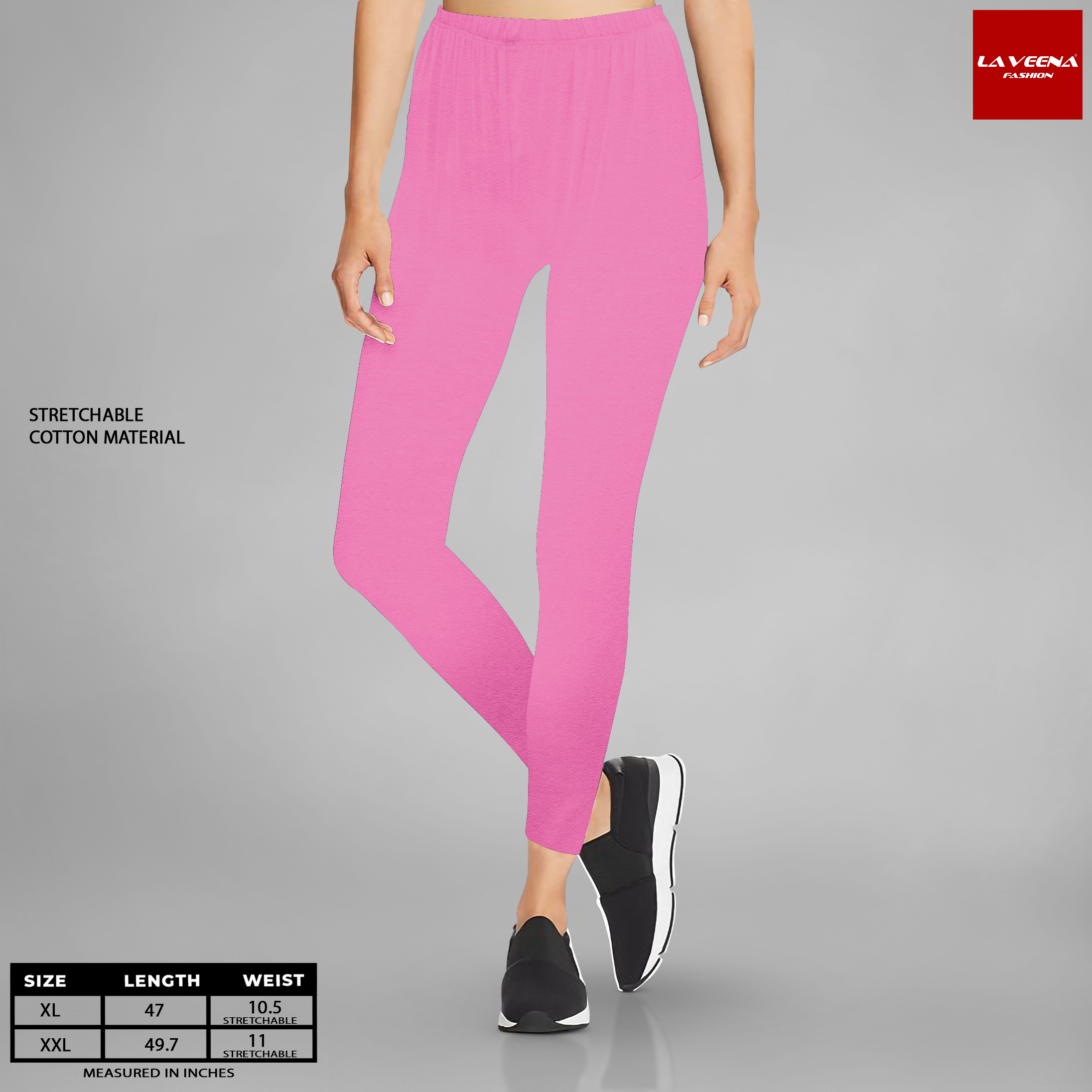 Women's Laveena Plain Cotton leggings 