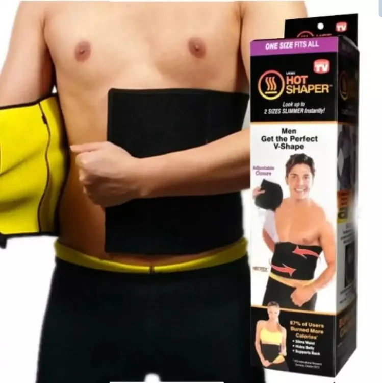 High Quality Material Unisex Free Size Adjustable Yoga Gym Hot Shaper Slim  Fit Slimming Waist Belt